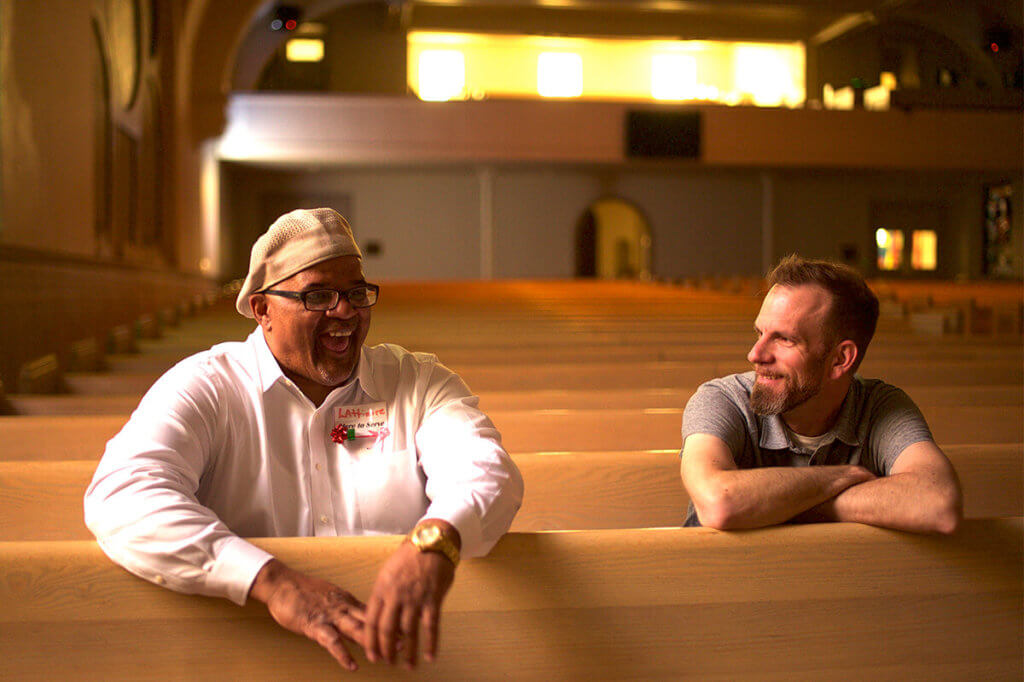 Maurice and Matt at their church