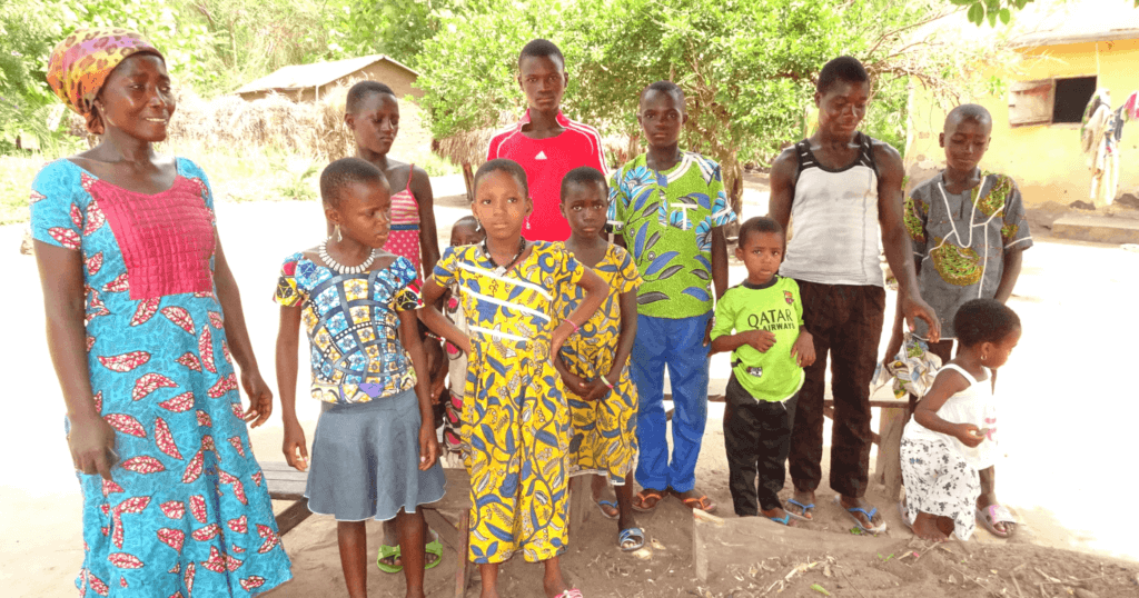 Djaka Djigbodji and her family