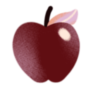 Illustration of an apple