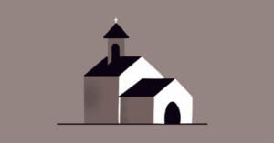 Illustration of a church building