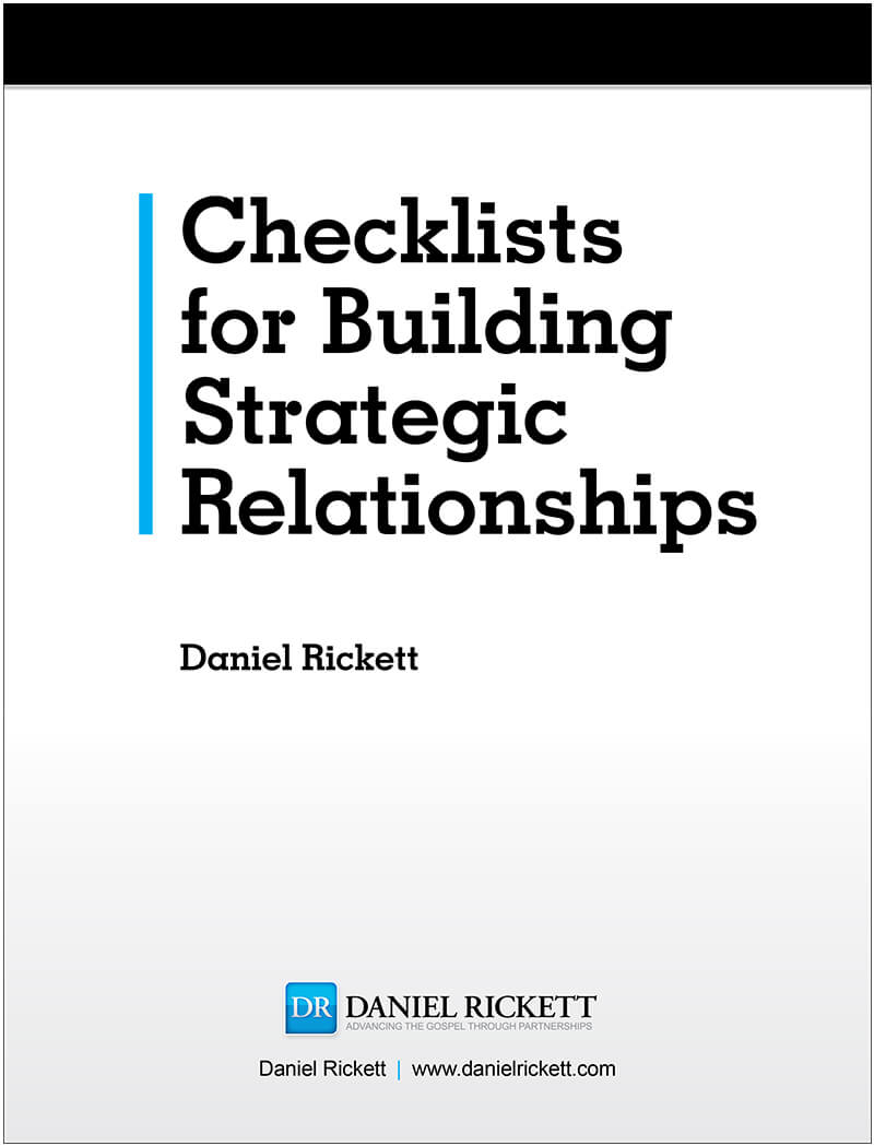 Checklists for Building Strategic Relationships