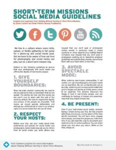 Short-Term Missions Social Media Guidelines