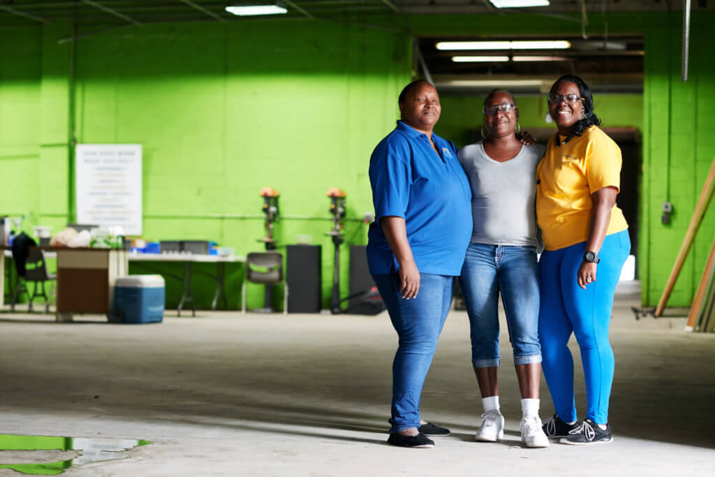 Women working in a warehouse